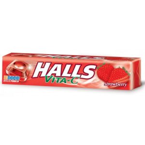HALLS FRUIT RASPB
