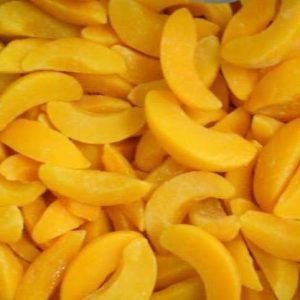 Frozen Yellow Peach sliced