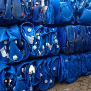 HDPE BLUE DRUMS IN BALES